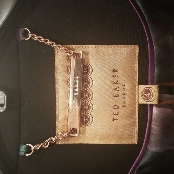 💕TED BAKER LONDON💕 Ricki Techno Crepe Suit Jacket ~ Black Size 4 NWT - Picture 7 of 12